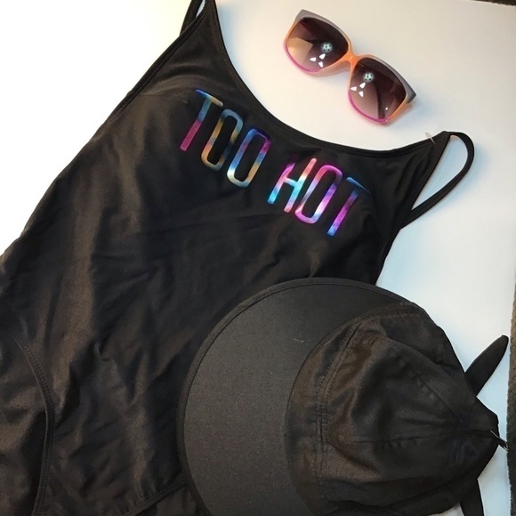 𝅺BLACK One Piece Swimsuit - Picture 2 of 10